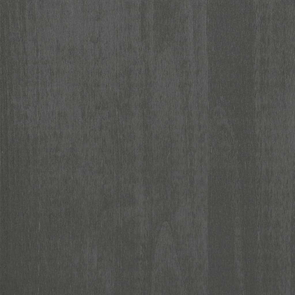 vidaXL HAMAR sötétszürke tömör fenyőfa éjjeliszekrény 40x35x44,5 cm