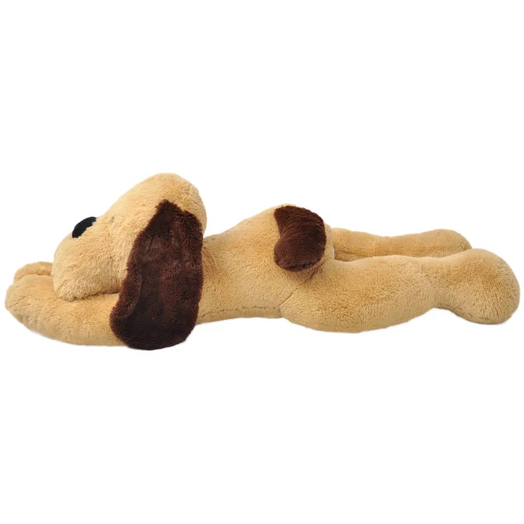 vidaXL ölelni való barna plüss kutya 120 cm
