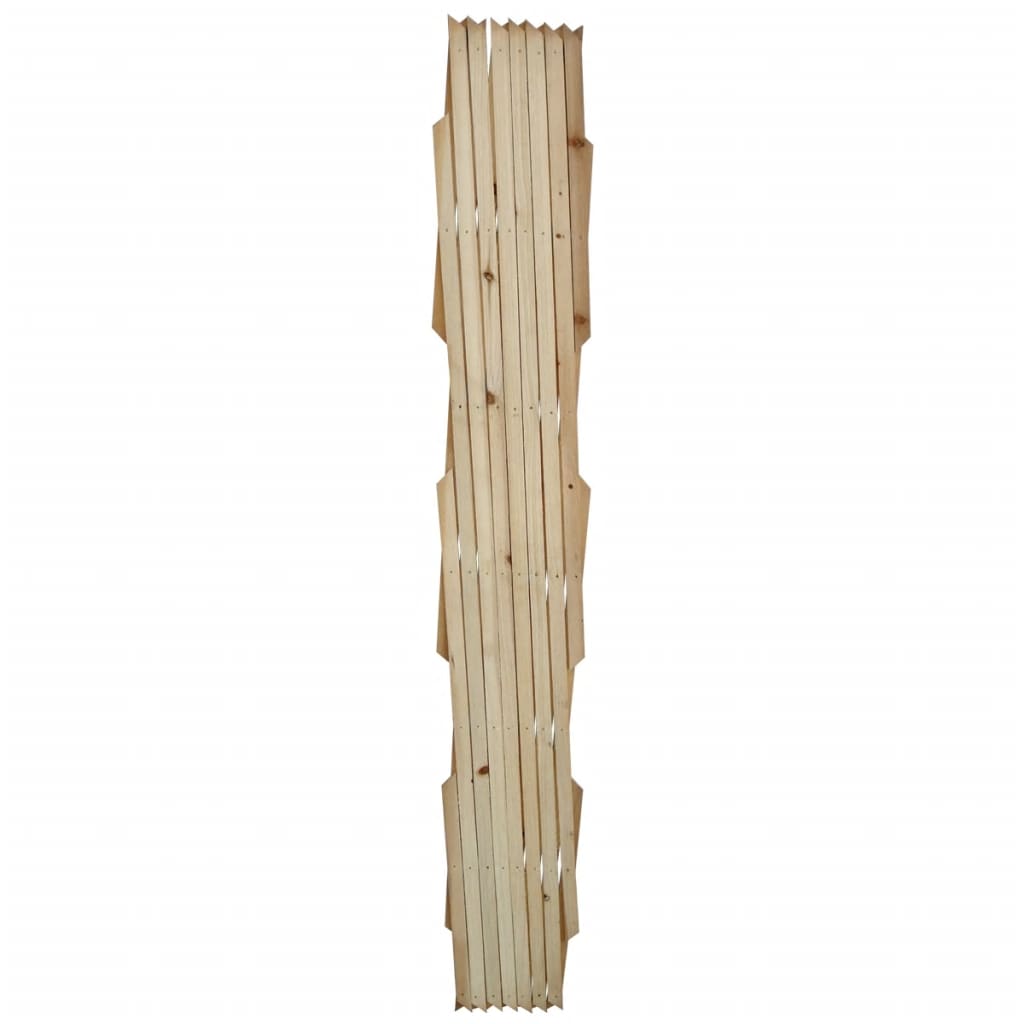 vidaXL 5 darab tömör fa rácsos kerítés 180 x 90 cm