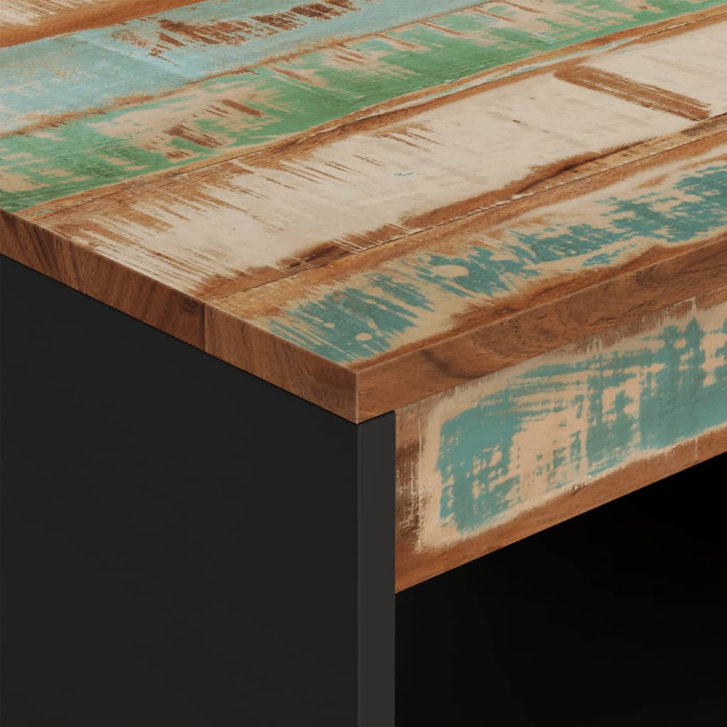 vidaXL tömör újrahasznosított fa dohányzóasztal 55 x 50 x 40 cm