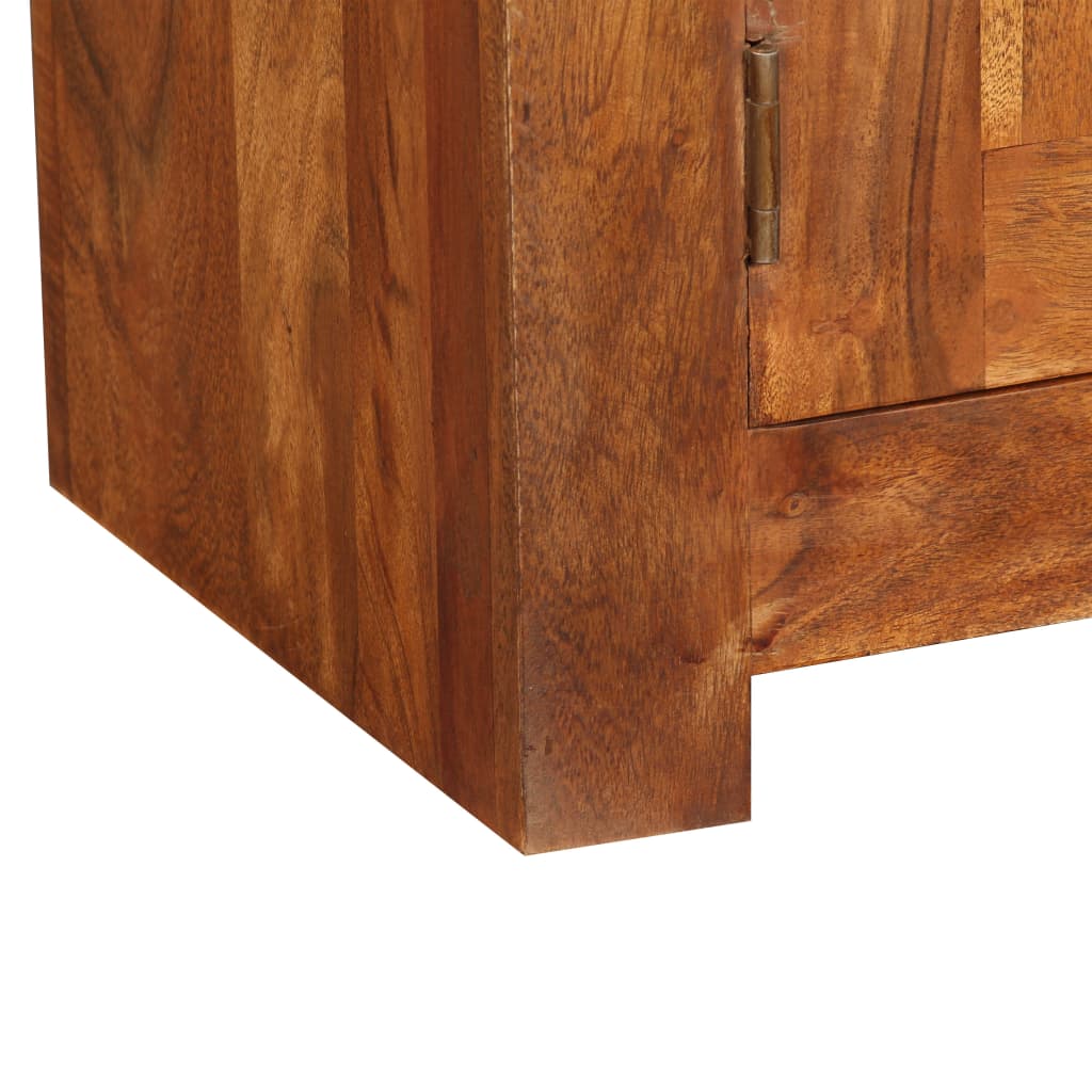 vidaXL tömör fa TV-szekrény mézszínű felülettel 120 x 30 x 40 cm