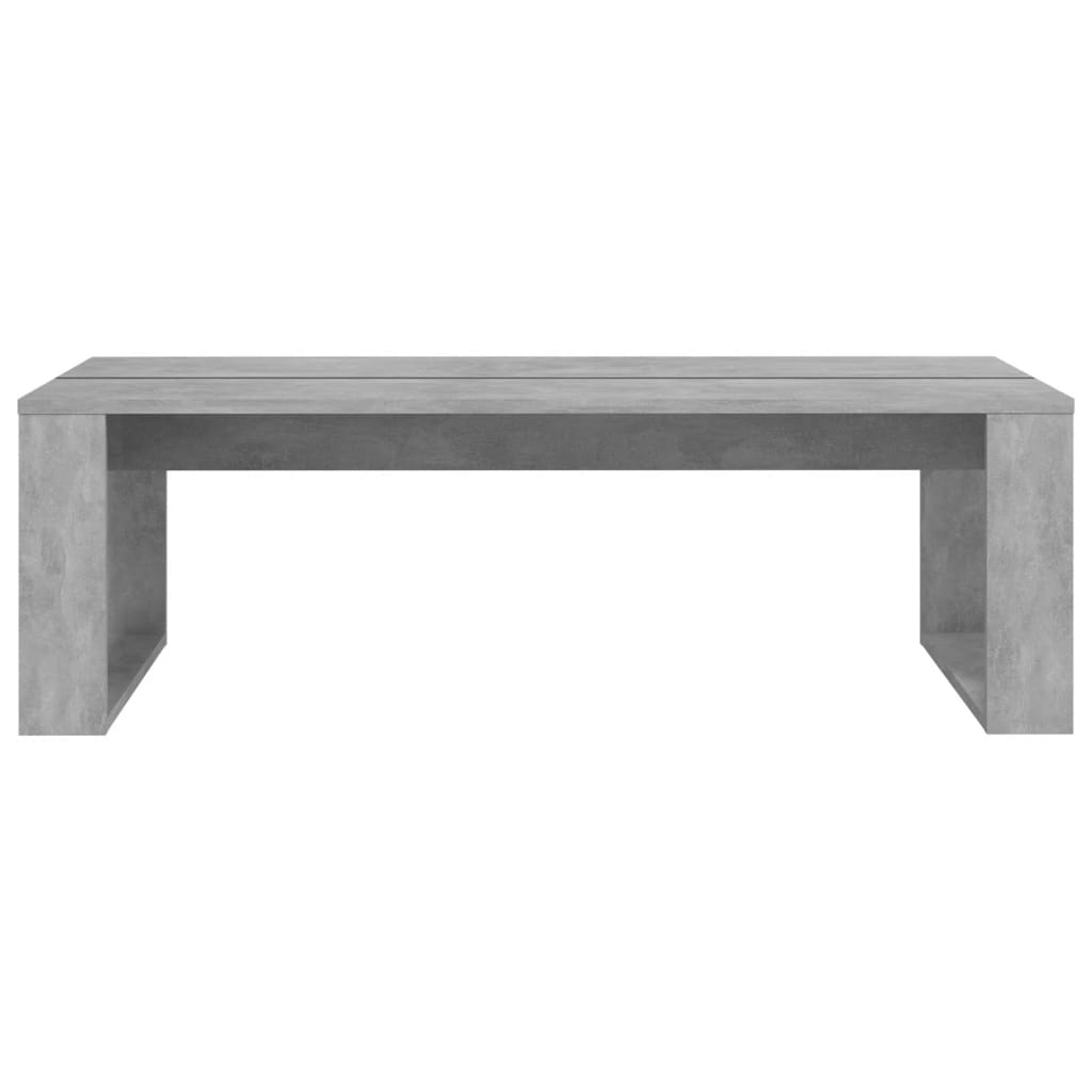 vidaXL betonszürke forgácslap dohányzóasztal 110 x 50 x 35 cm