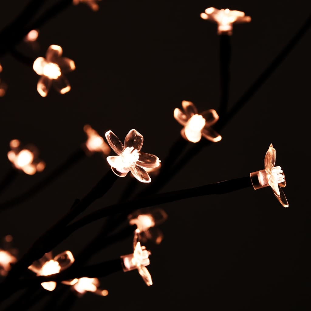 vidaXL LED-es cseresznyevirágfa 220 meleg fehér LED-del 220 cm