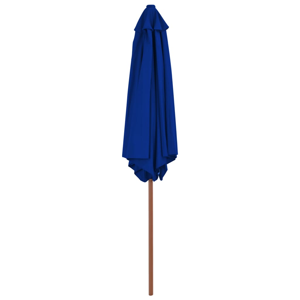 vidaXL kék kültéri napernyő farúddal 270 cm