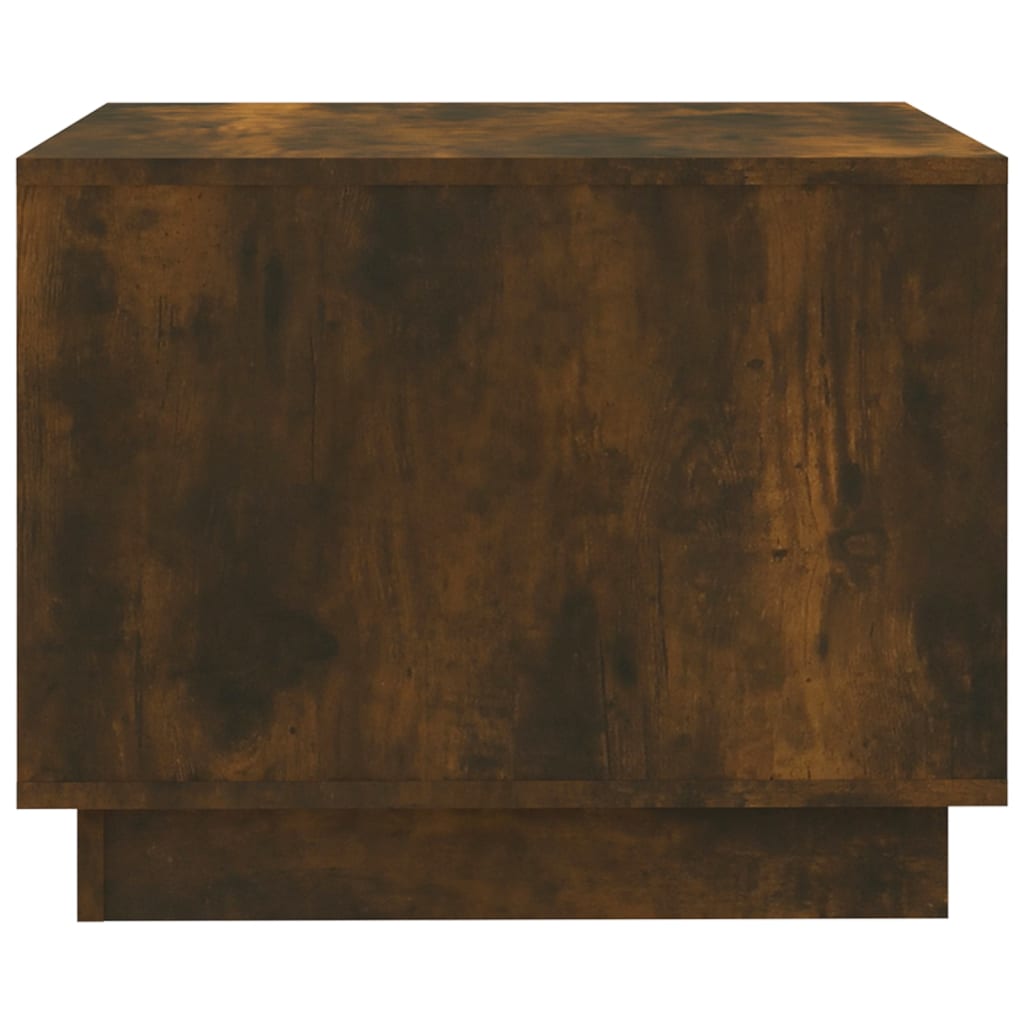 vidaXL füstös tölgyszínű szerelt fa dohányzóasztal 55 x 55 x 43 cm