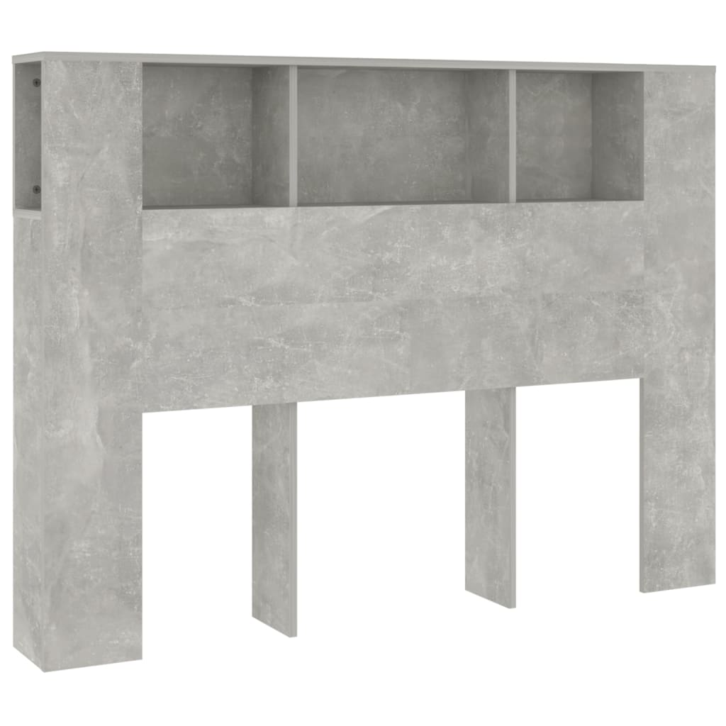 vidaXL betonszürke áthidaló szekrény 140 x 18,5 x 104,5 cm