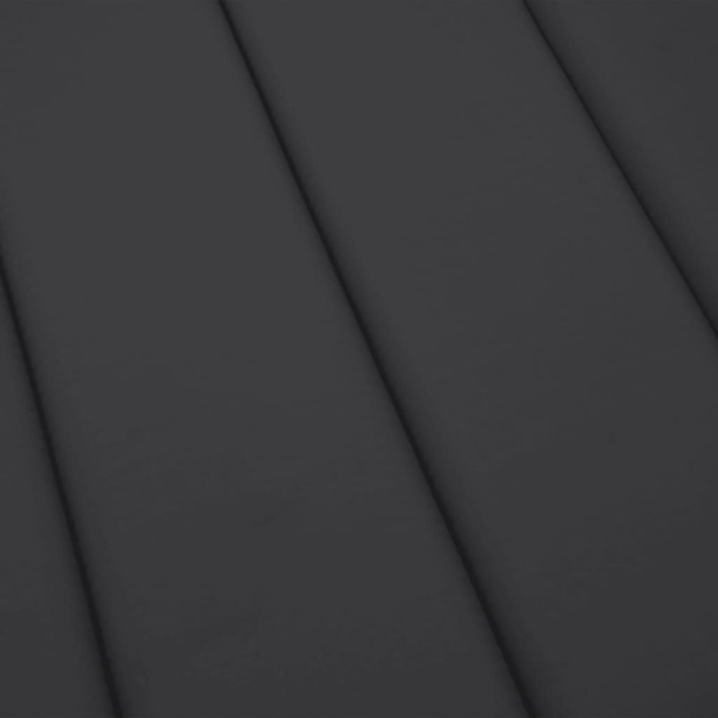 vidaXL fekete oxford szövet napozóágy párna 186 x 58 x 3 cm