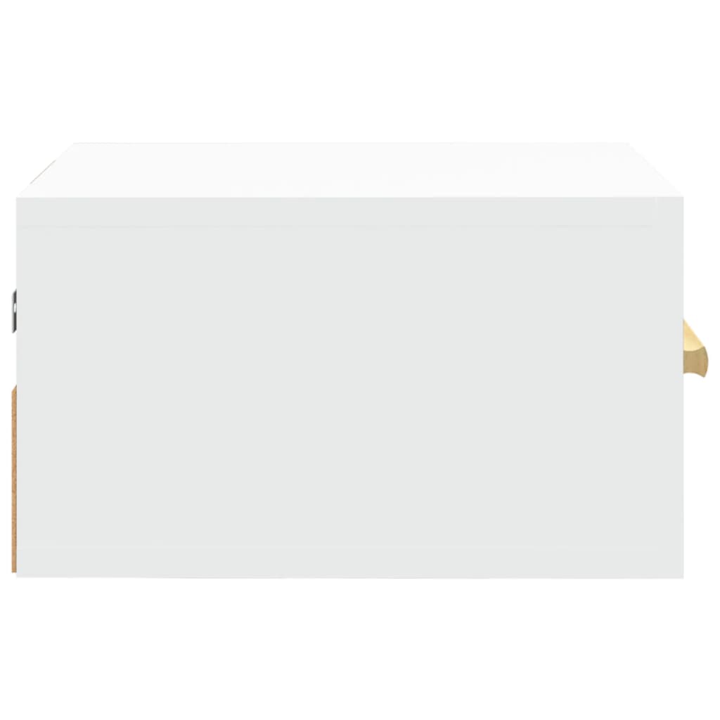 vidaXL fehér falra szerelhető éjjeliszekrény 35 x 35 x 20 cm