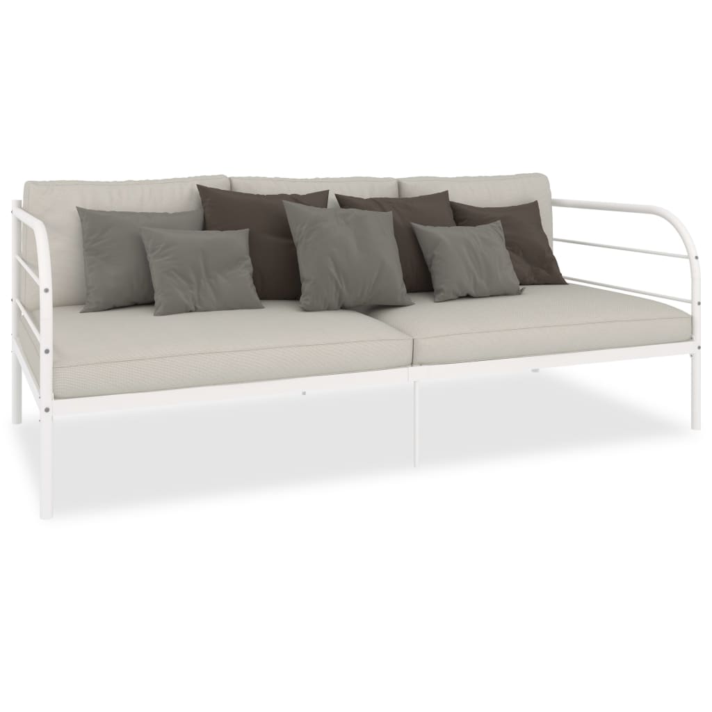 vidaXL fehér fém kanapéágy-keret 90 x 200 cm