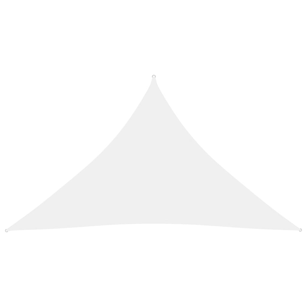 vidaXL fehér háromszögű oxford-szövet napvitorla 3,5 x 3,5 x 4,9 m