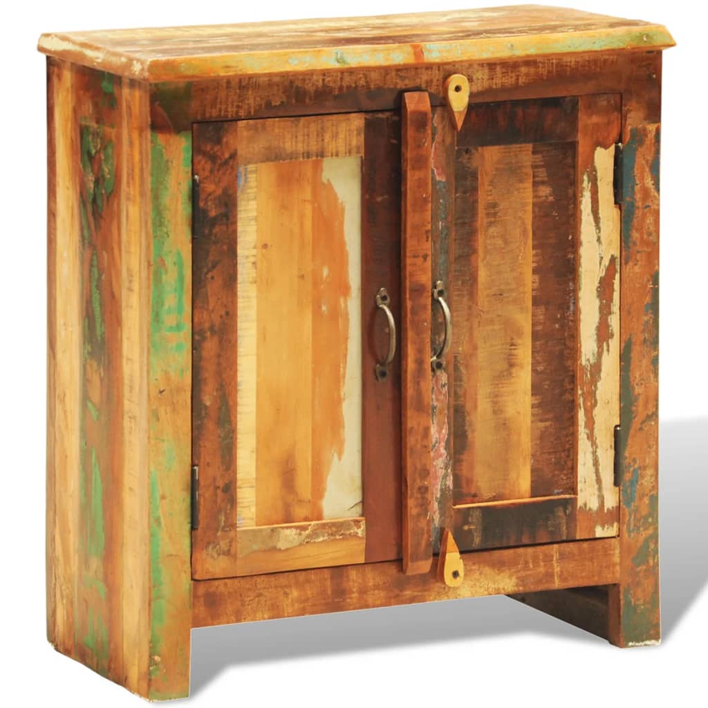 vidaXL 2 ajtós antik tömör újrahasznosított fa szekrény