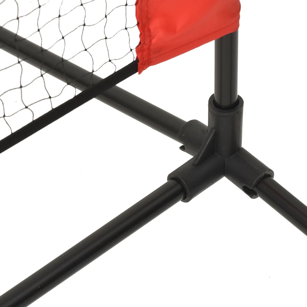 vidaXL fekete és piros poliészter teniszháló 600x100x87 cm