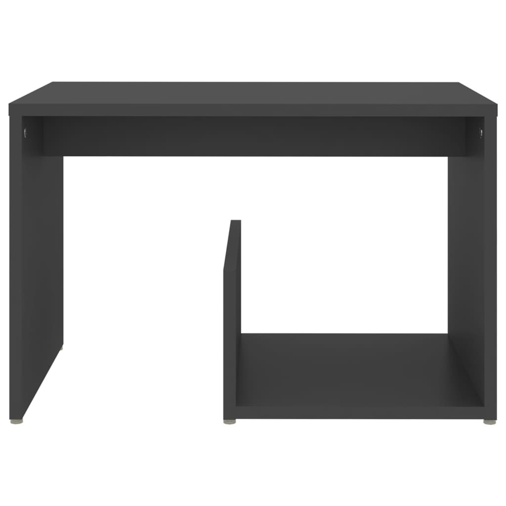 vidaXL szürke forgácslap kisasztal 59 x 36 x 38 cm