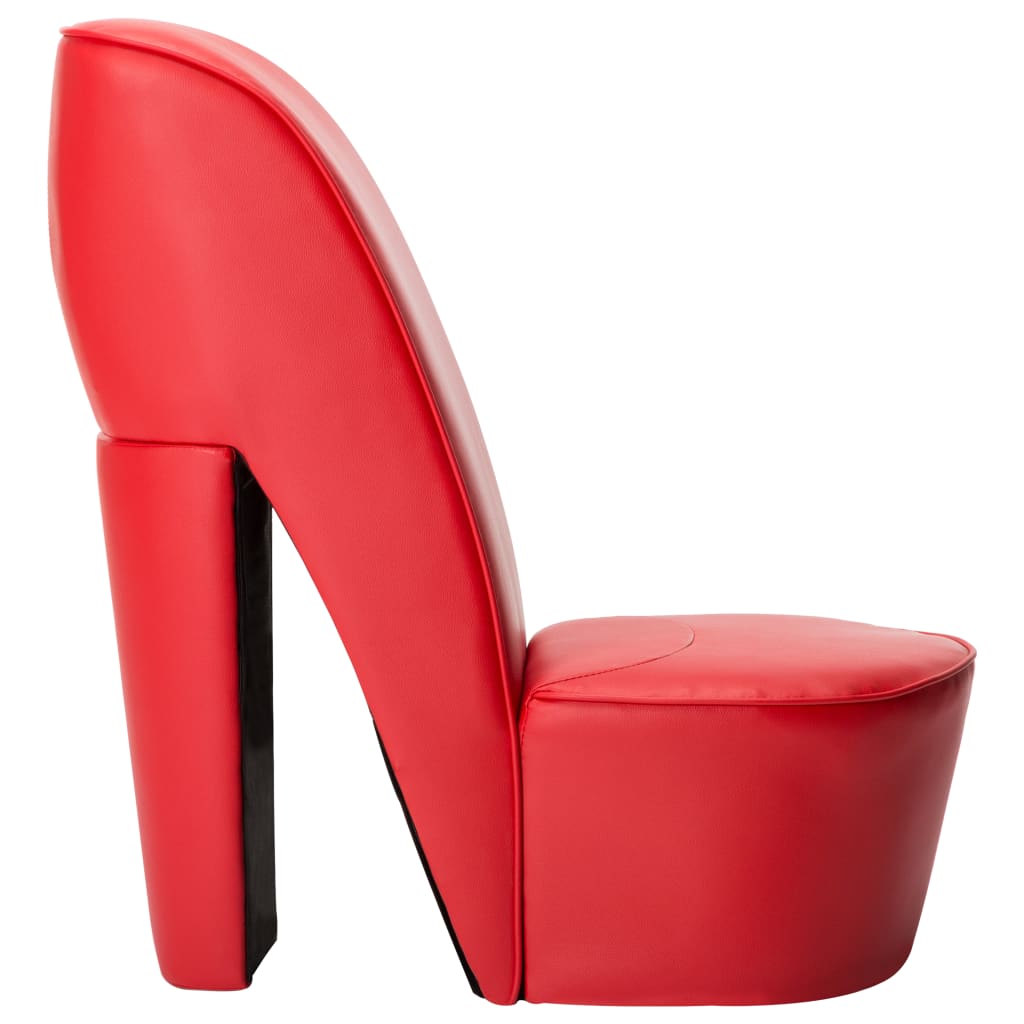 vidaXL piros magas sarkú cipő formájú műbőr szék