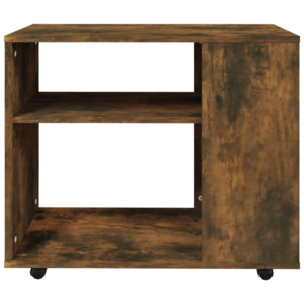 vidaXL füstös tölgy színű szerelt fa kisasztal 70 x 35 x 55 cm