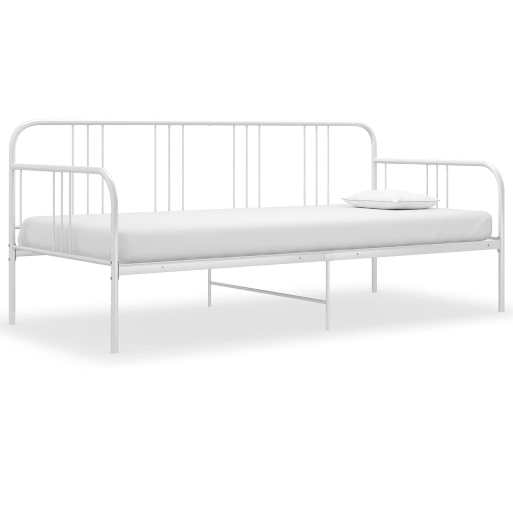 vidaXL fehér fém kanapéágy-keret 90 x 200 cm