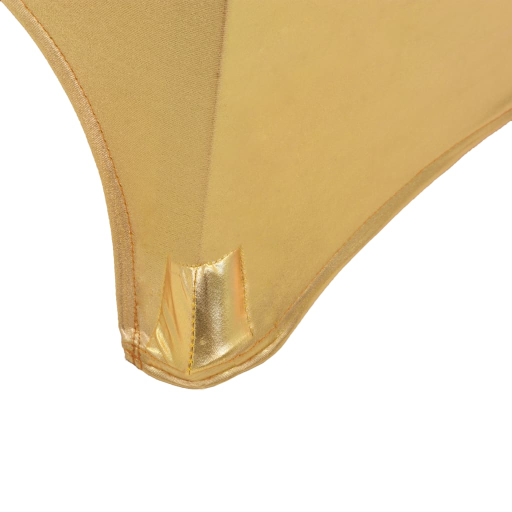 vidaXL 2 db aranyszínű sztreccs asztalterítő 70 cm