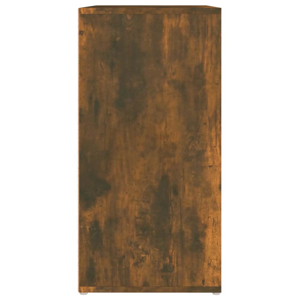 vidaXL füstös tölgyszínű szerelt fa cipősszekrény 60 x 35 x 70 cm