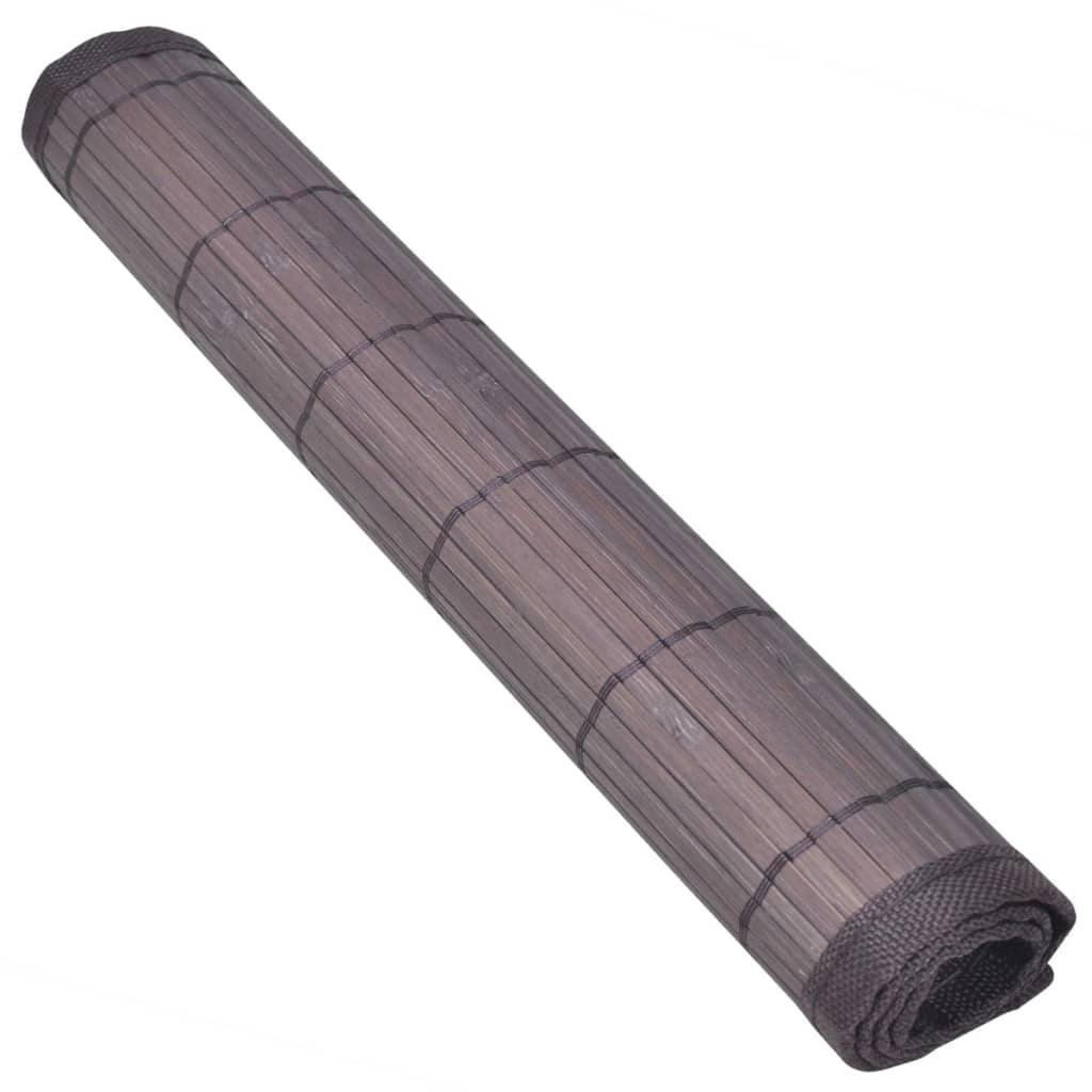 6 db bambusz alátét 30 x 45 cm sötétbarna