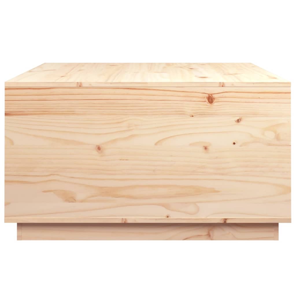 vidaXL tömör fenyőfa dohányzóasztal 80x80x45 cm