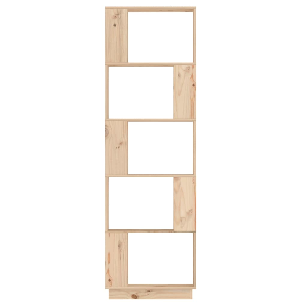 vidaXL tömör fenyőfa könyvszekrény/térelválasztó 51 x 25 x 163,5 cm