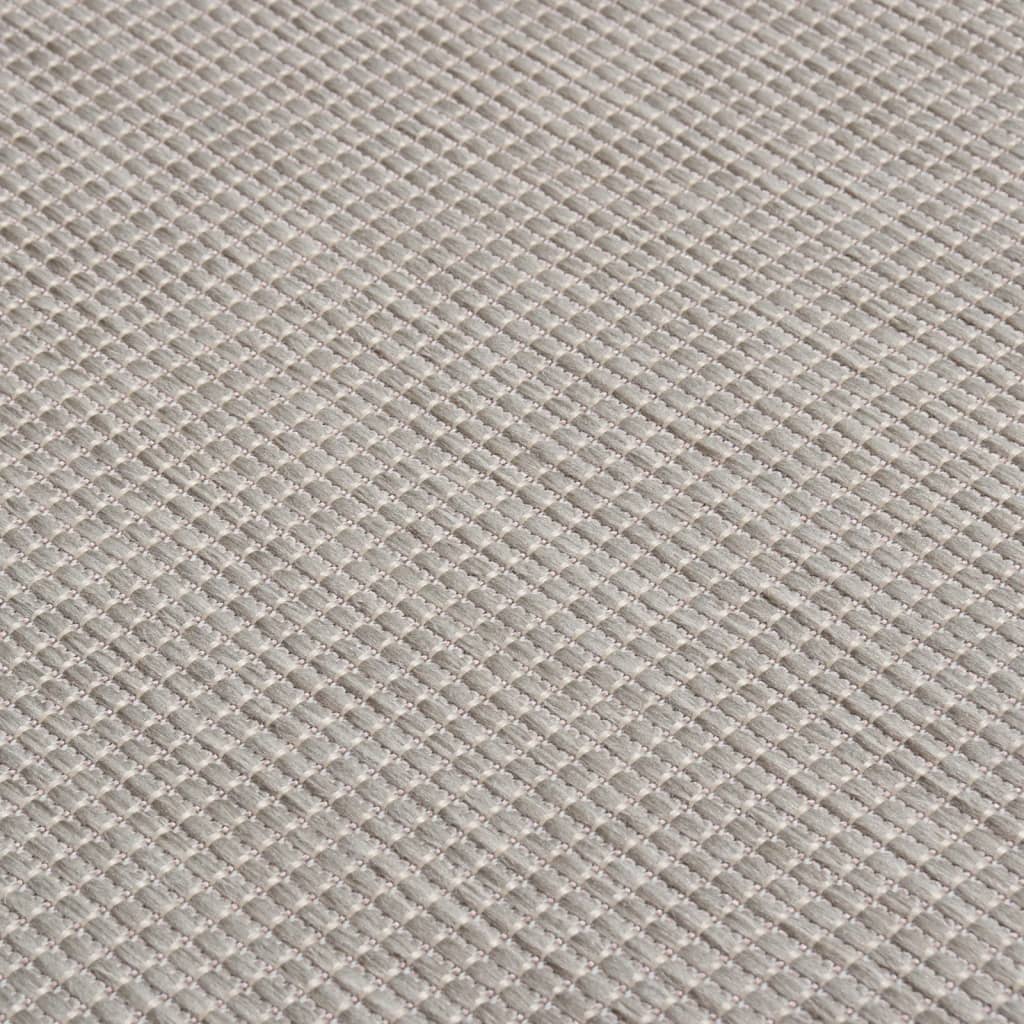 vidaXL tópszínű lapos szövésű kültéri szőnyeg 200 x 280 cm