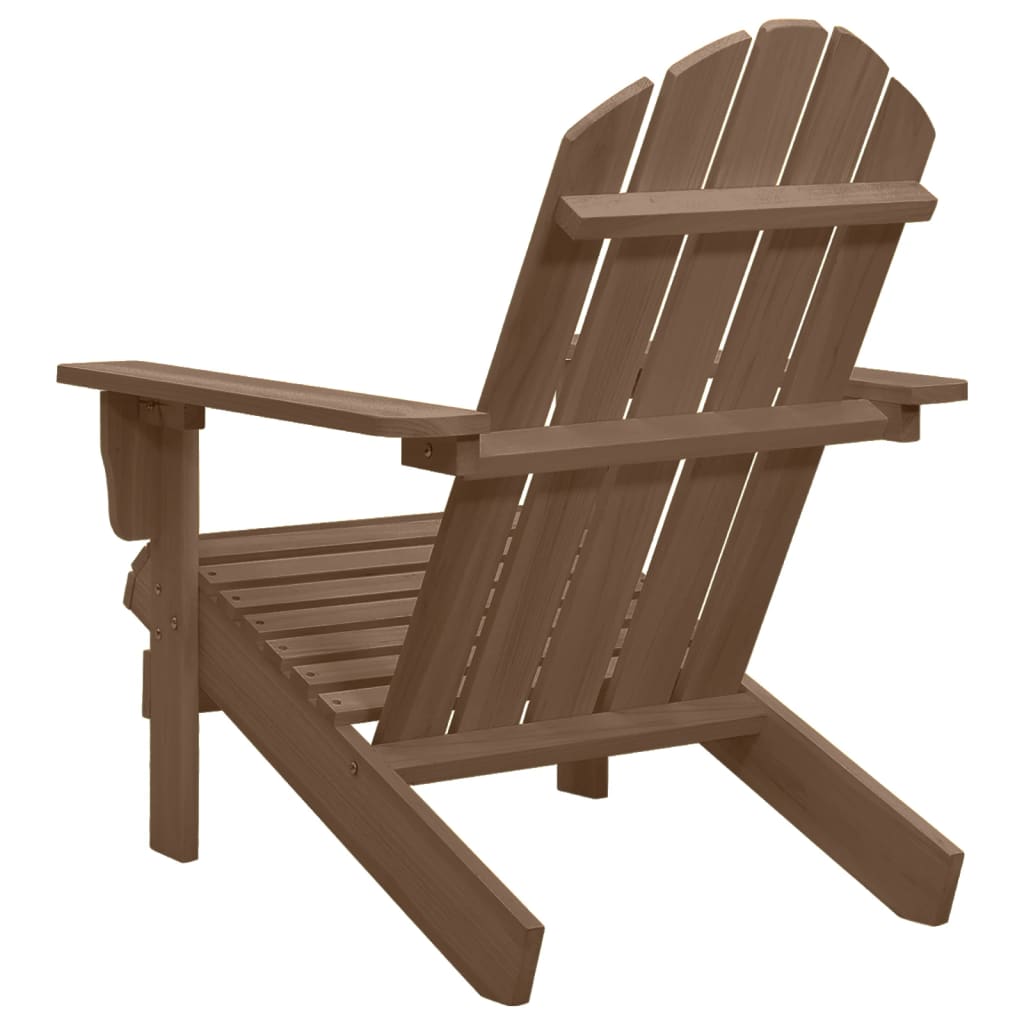 vidaXL barna fa kerti szék