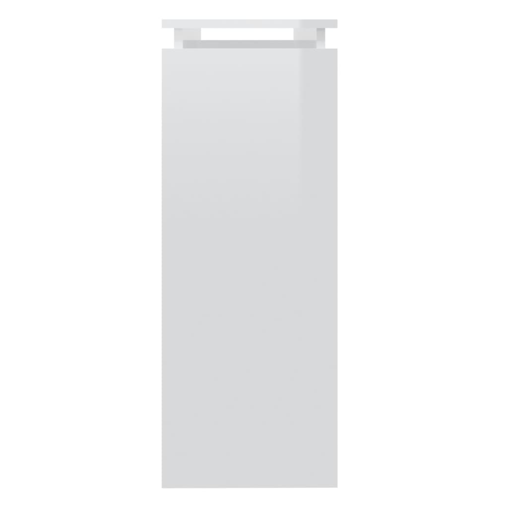 vidaXL magasfényű fehér forgácslap tálalóasztal 102 x 30 x 80 cm