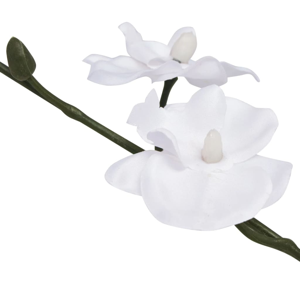 vidaXL műorchidea virágcseréppel 30 cm fehér