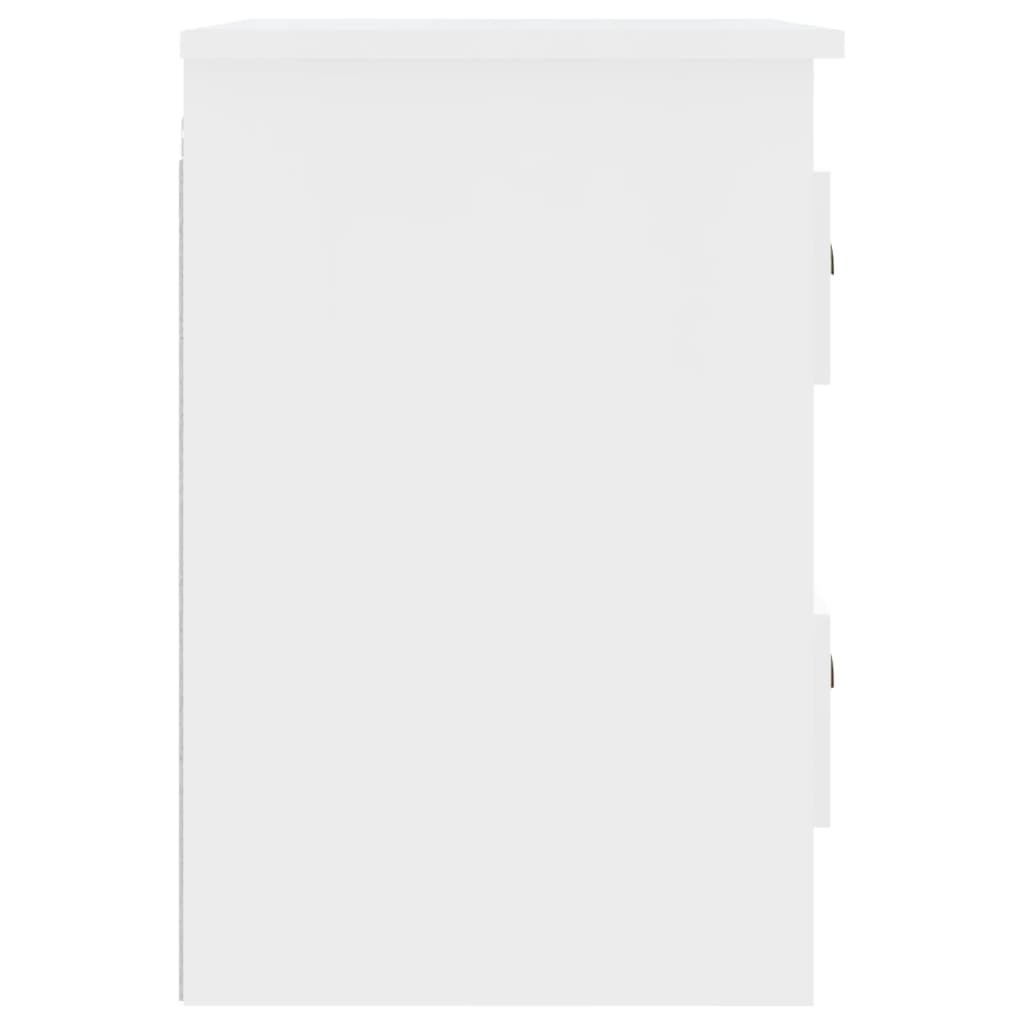 vidaXL fehér falra szerelhető éjjeliszekrény 41,5x36x53 cm