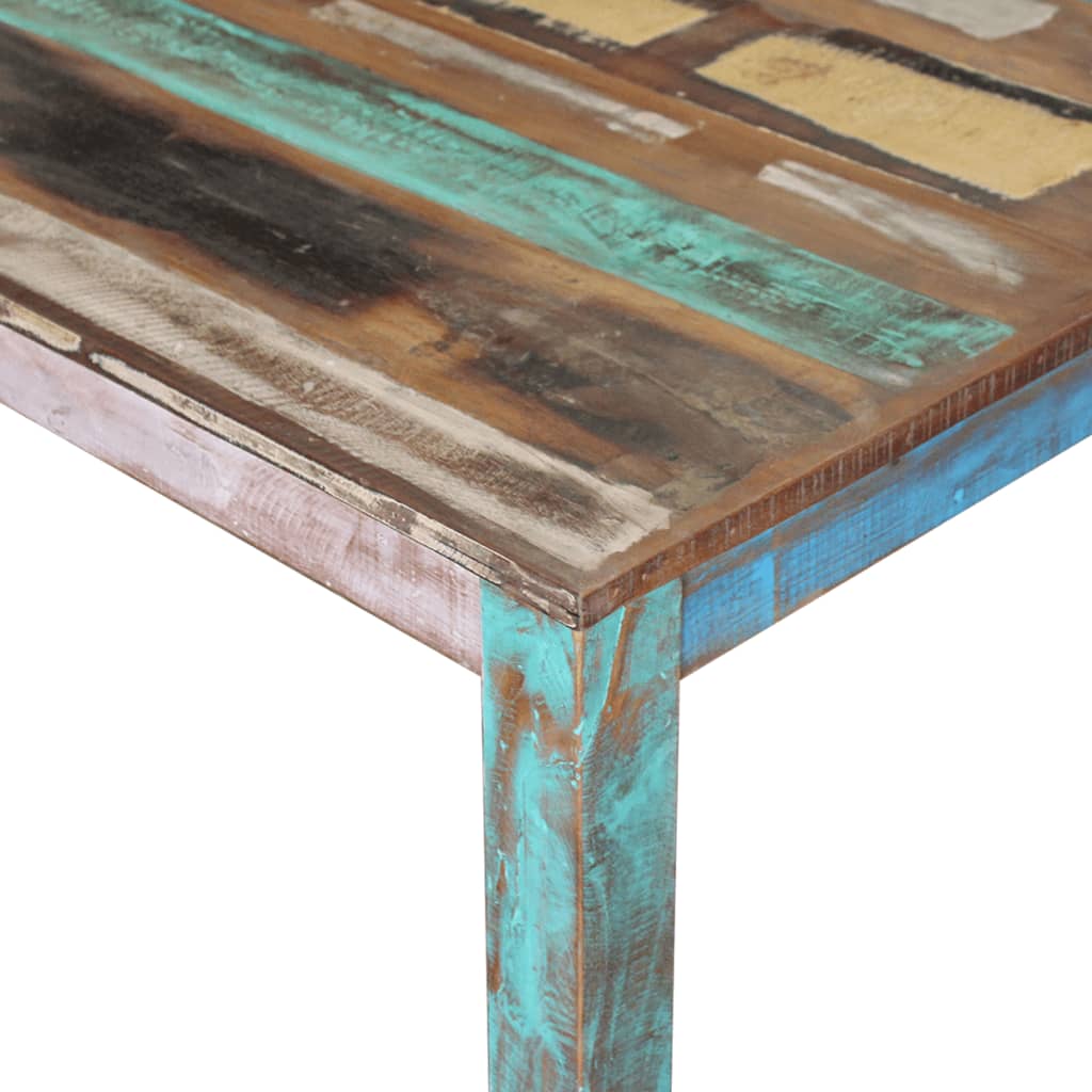 vidaXL tömör újrahasznosított fa étkezőasztal 80 x 82 x 76 cm