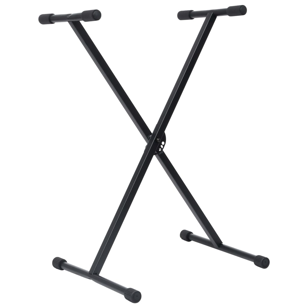 vidaXL fekete billentyűzetállvány és szék