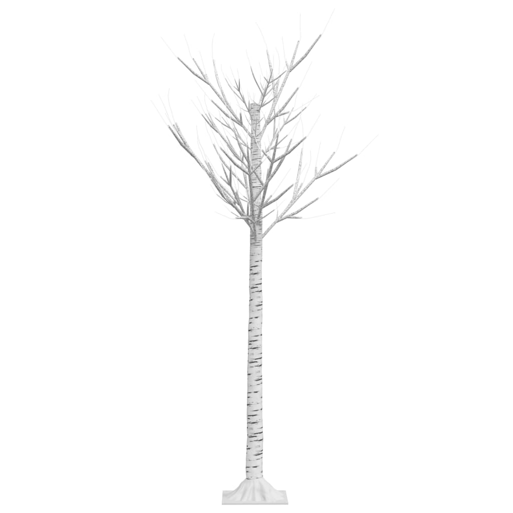 vidaXL 140 LED-es beltéri/kültéri meleg fehér fűz karácsonyfa 1,5 m