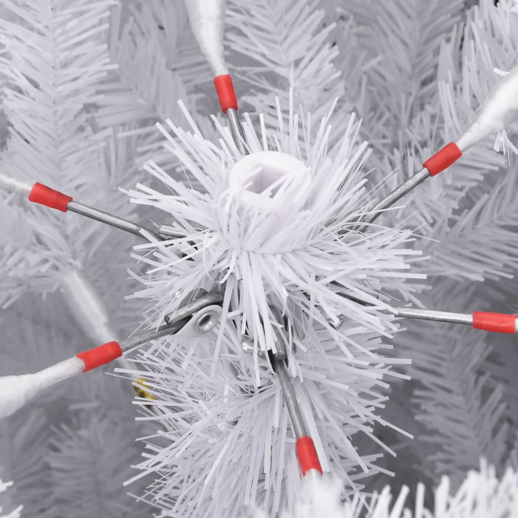 vidaXL csuklópántos műkarácsonyfa hóval 120 cm