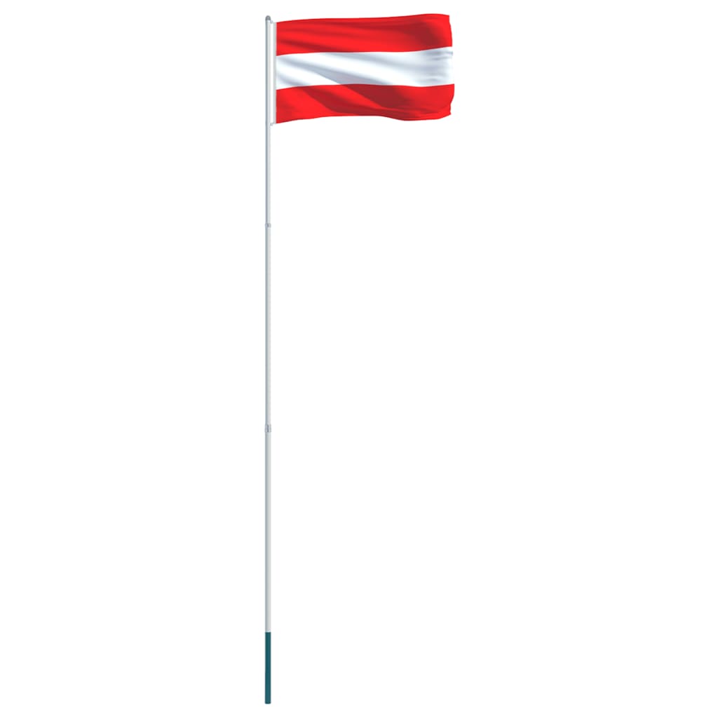vidaXL osztrák zászló alumíniumrúddal 4 m