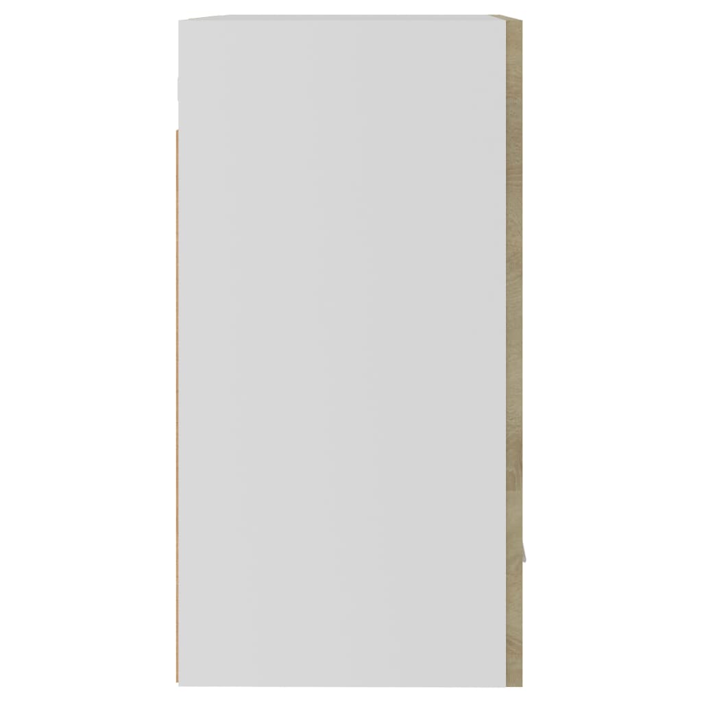 vidaXL 2 db sonoma-tölgy színű forgácslap függő szekrény 50x31x60 cm