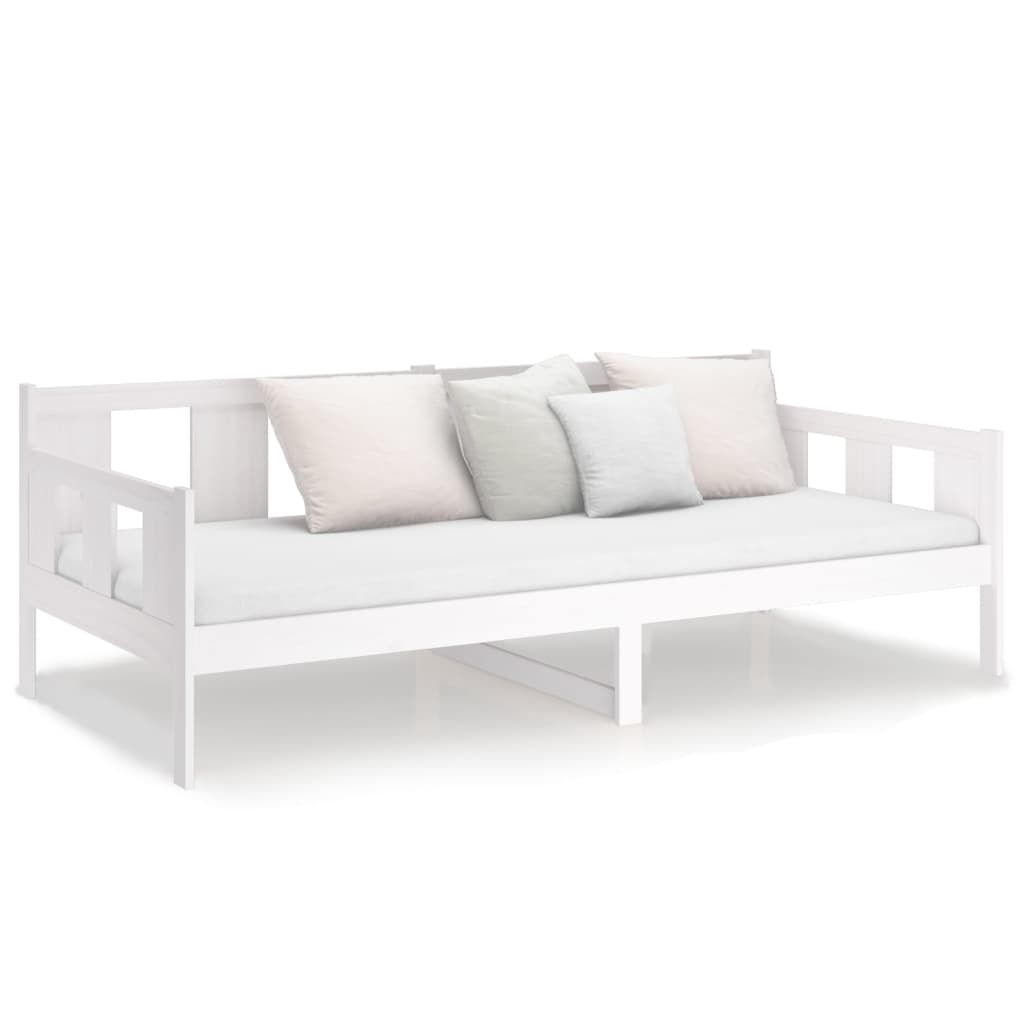 vidaXL fehér tömör fenyőfa kanapéágy 80x200 cm