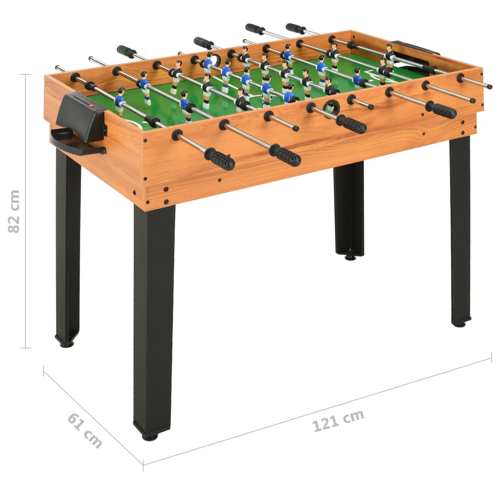 vidaXL juharfaszínű 15 az 1-ben játékasztal 121 x 61 x 82 cm