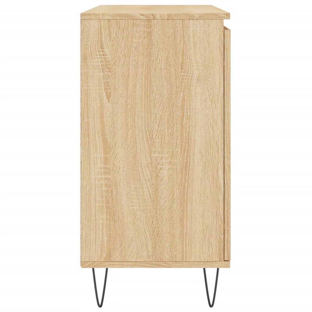 vidaXL sonoma-tölgyszínű szerelt fa tálalószekrény 104 x 35 x 70 cm