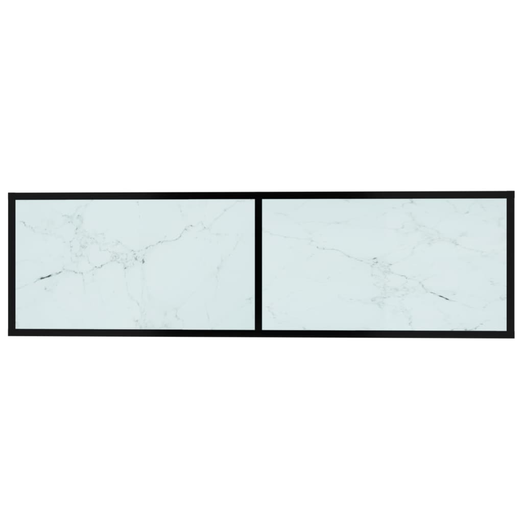 vidaXL fehér márvány színű edzett üveg TV-szekrény 140 x 40 x 40,5 cm