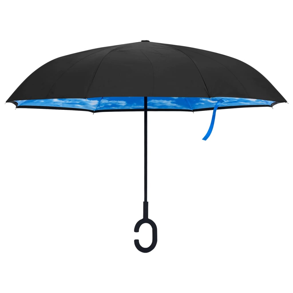 vidaXL fekete C-markolatú esernyő 108 cm