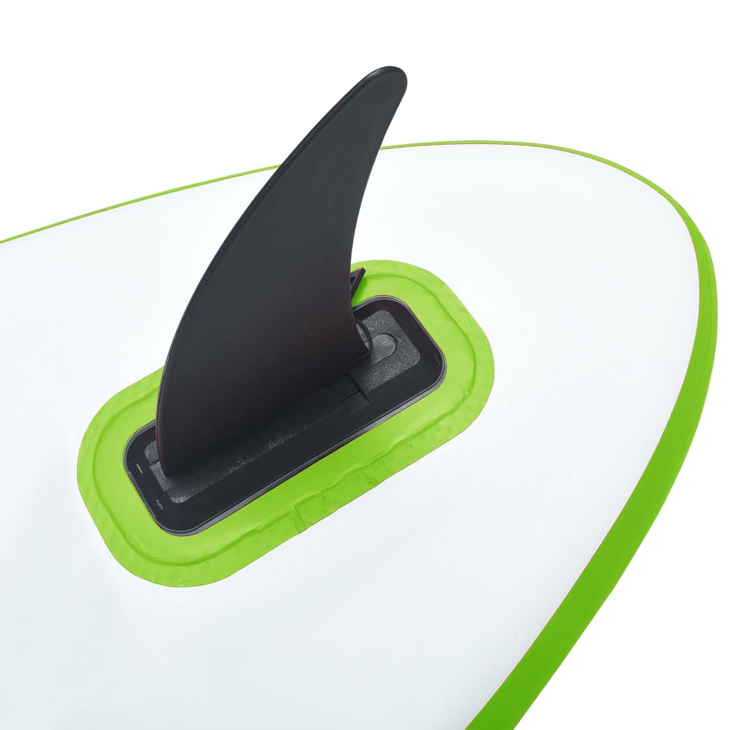 vidaXL zöld és fehér felfújható SUP-deszka vitorlaszettel