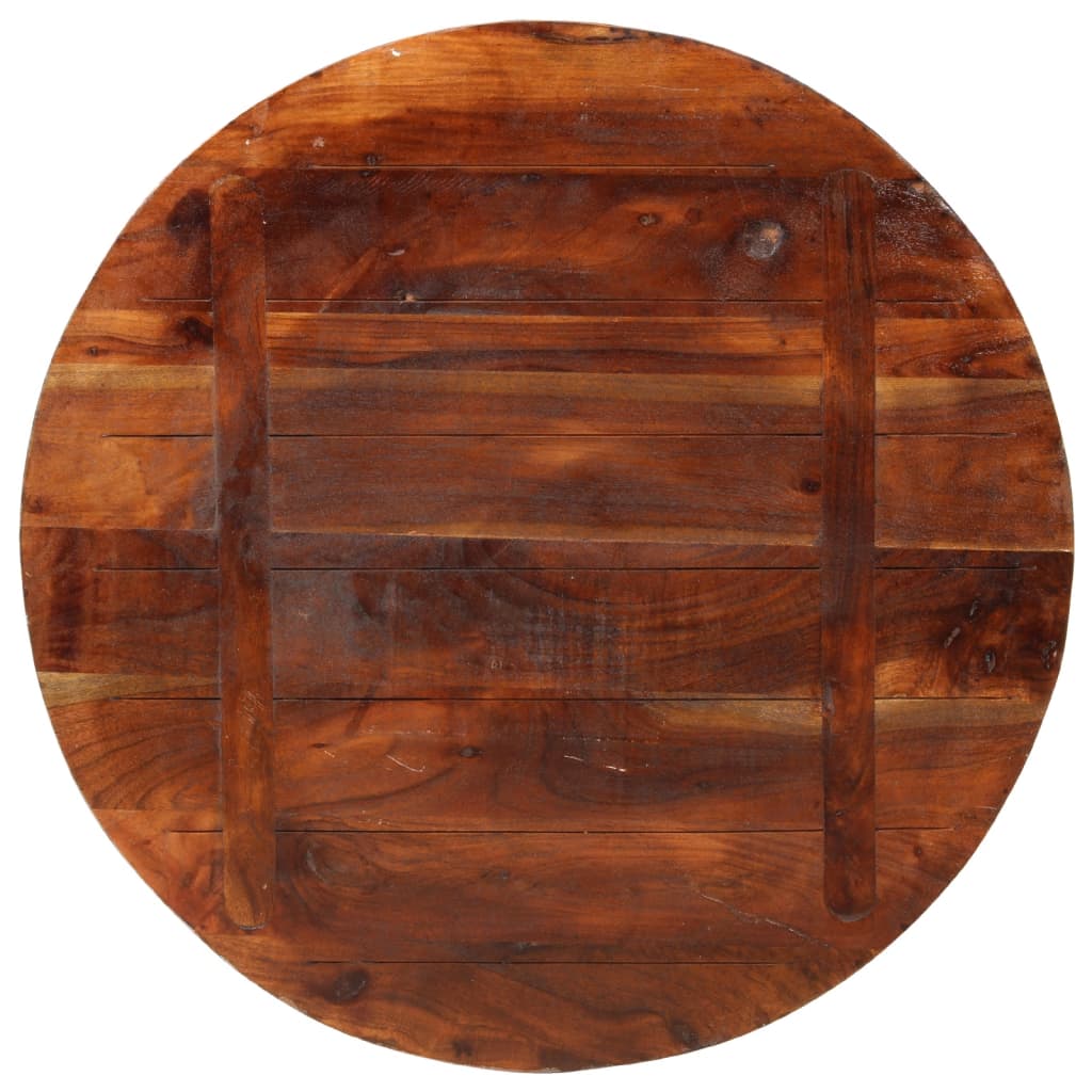 vidaXL tömör újrahasznosított fa kerek asztallap Ø70 x 3,8 cm