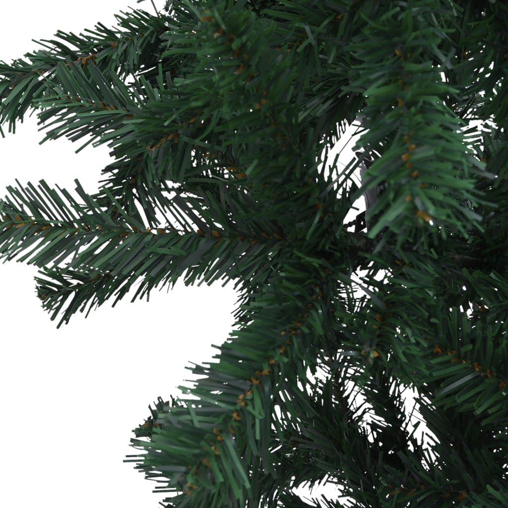 vidaXL megvilágított fordított műkarácsonyfa gömb szettel 150 cm