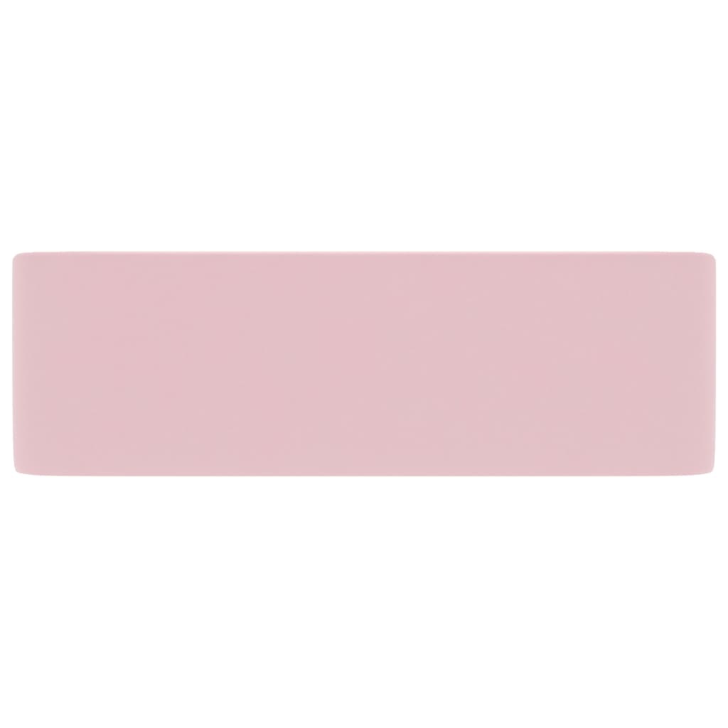 vidaXL matt rózsaszín kerámia luxus mosdókagyló 41x30x12 cm