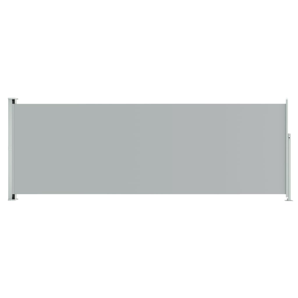 vidaXL szürke behúzható oldalsó terasznapellenző 220 x 600 cm