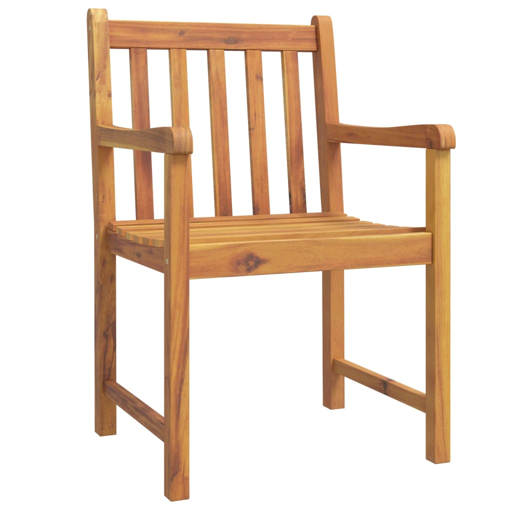 vidaXL 4 db tömör akácfa kerti szék 56 x 55,5 x 90 cm