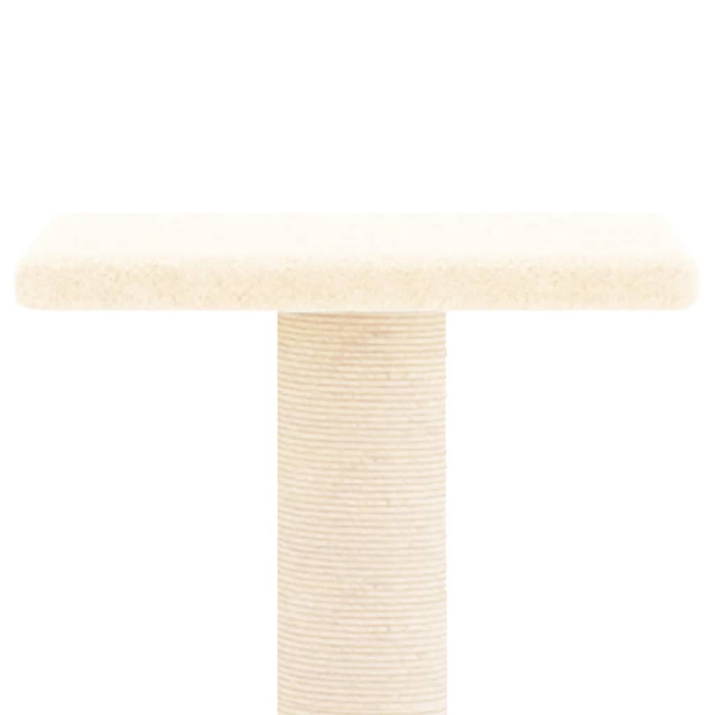 vidaXL krémszínű macskabútor szizál kaparófákkal 73 cm