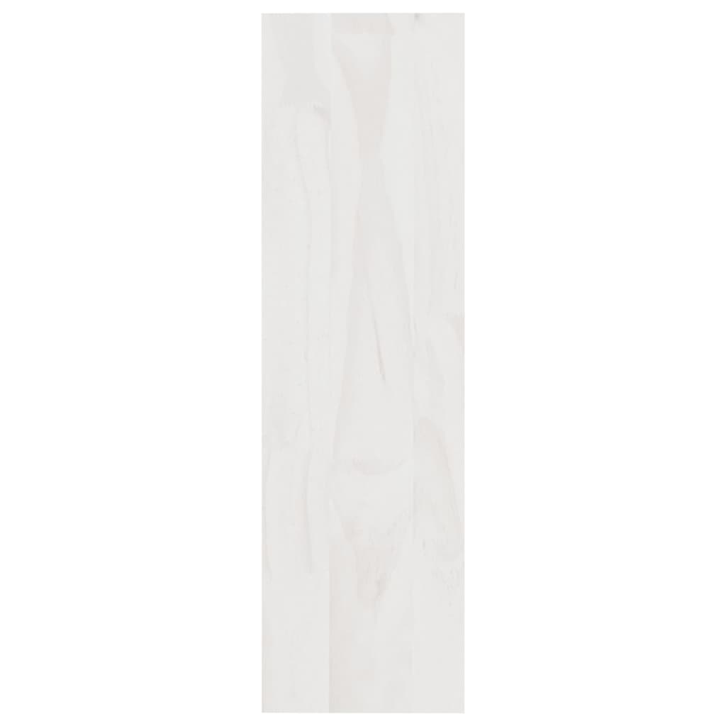 vidaXL fehér tömör fenyőfa könyvszekrény/térelválasztó 100 x 30 x 103 cm