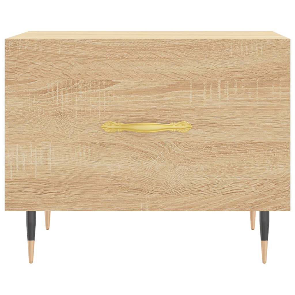 vidaXL sonoma-tölgyszínű szerelt fa dohányzóasztal 50 x 50 x 40 cm